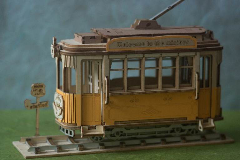 Completed 'Rolife' Yellow Model Tramcar TG505