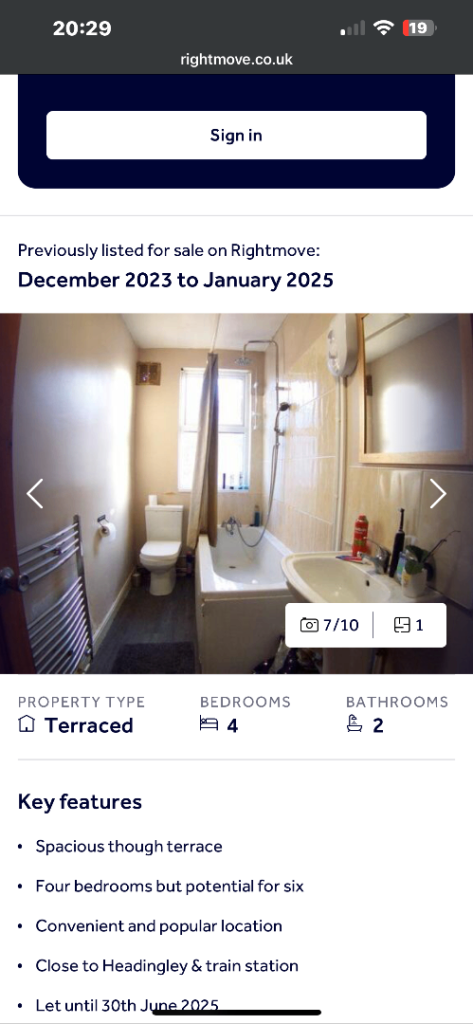 Student house to let