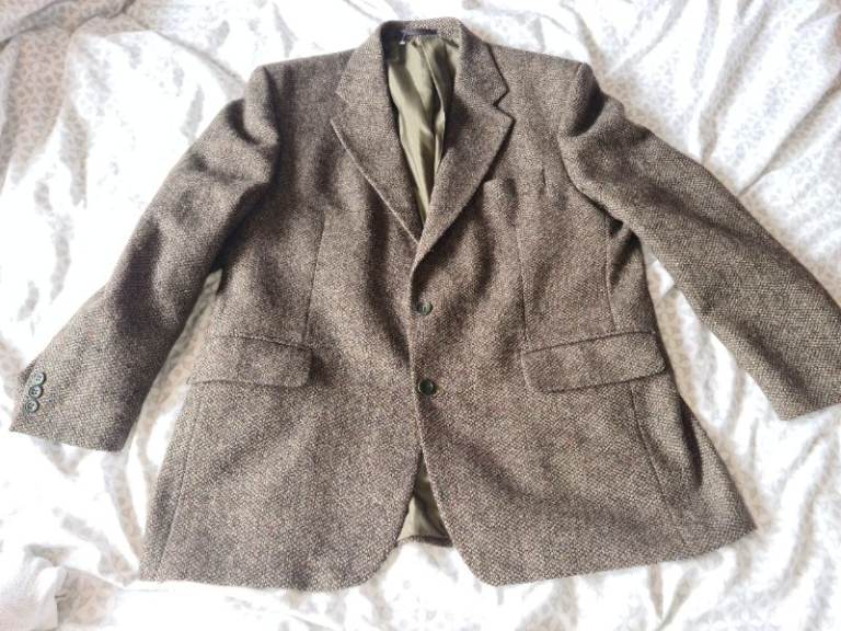 Scott International brown wool sports jacket blazer blue and red flecks. Excellent condition 