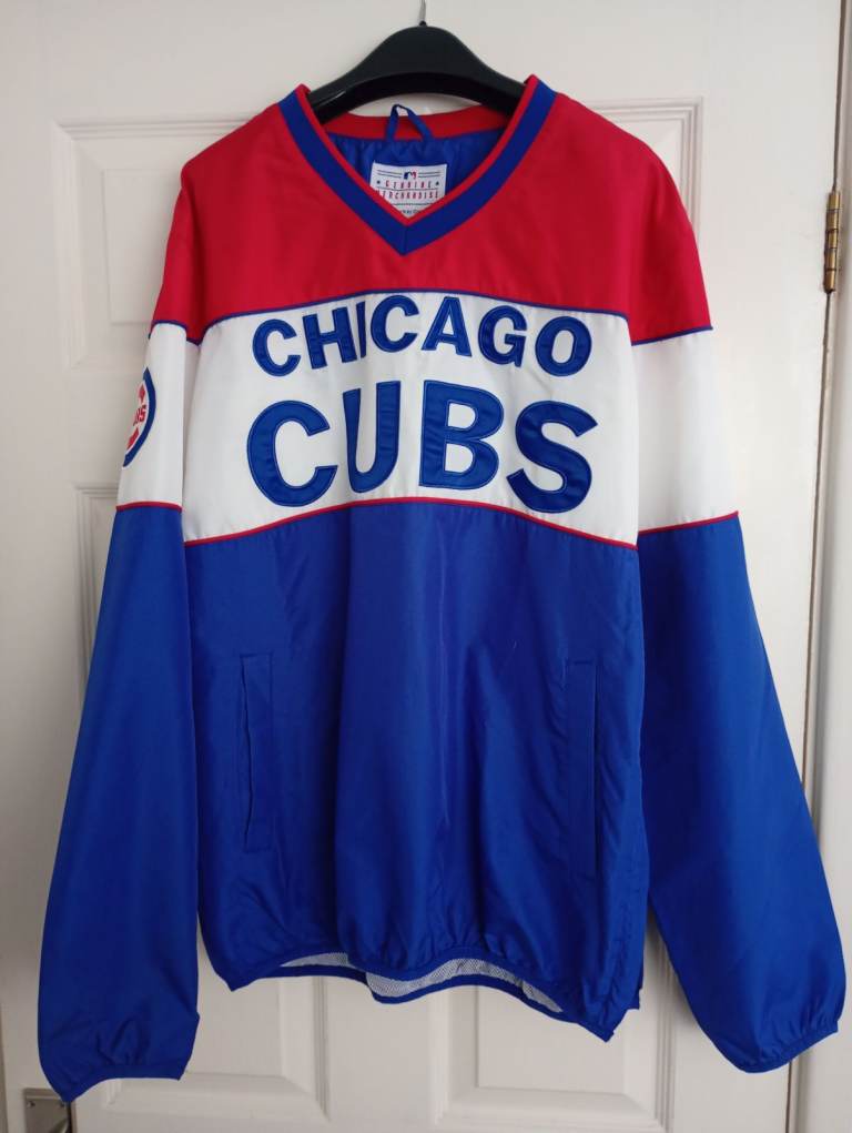 Chicago Cubs NBL Blue Red and White Casual Sports Top. Medium Size