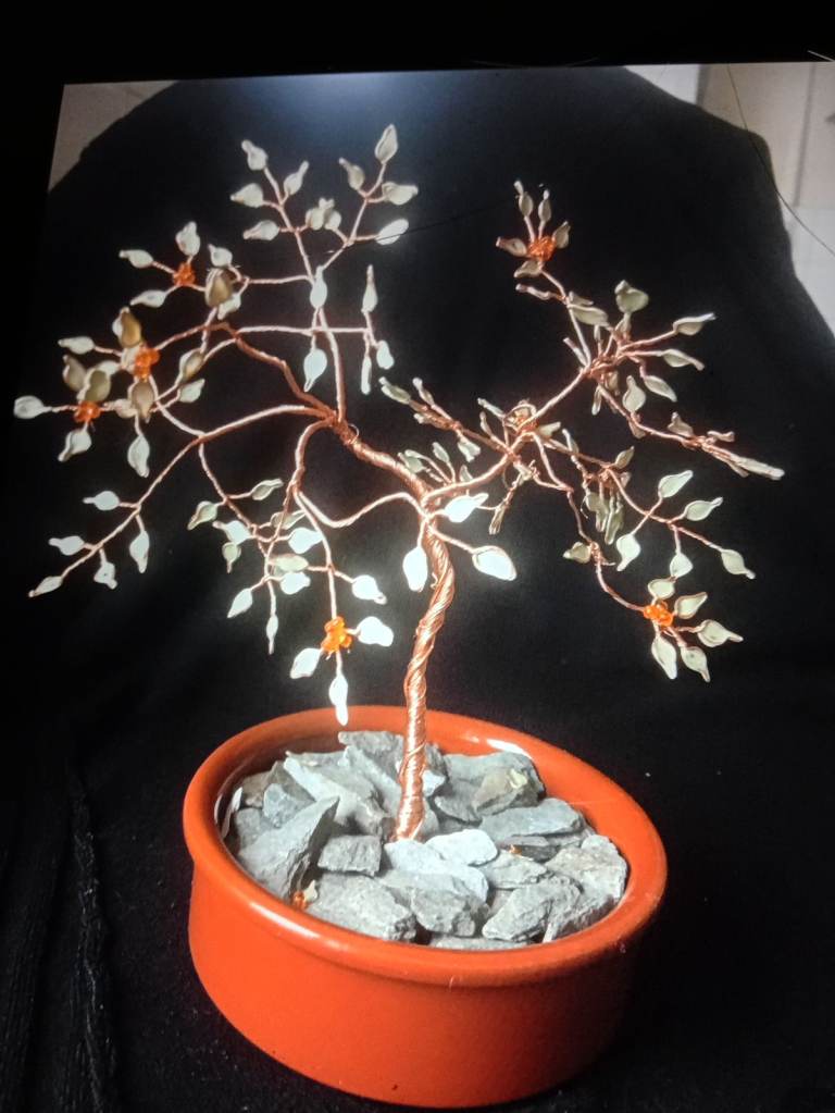 Hand made copper trees 