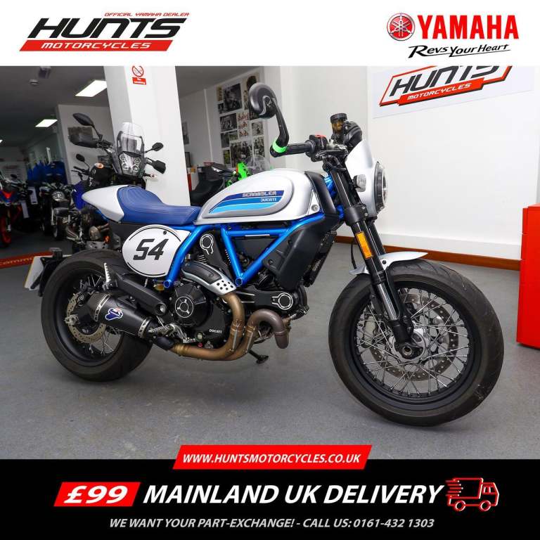 2019, '19 Ducati Scrambler Café Racer. ONLY 2,629 MILES. Termignoni Pipe. £6,995