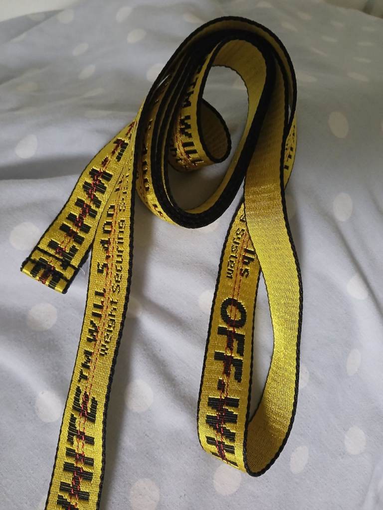 OFF-WHITE Industrial Belt – Yellow, Good Condition
