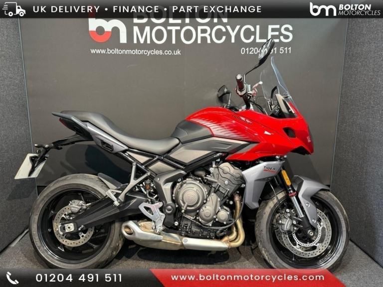 Triumph Tiger 660 Sport Motorcycle Red 787 Miles