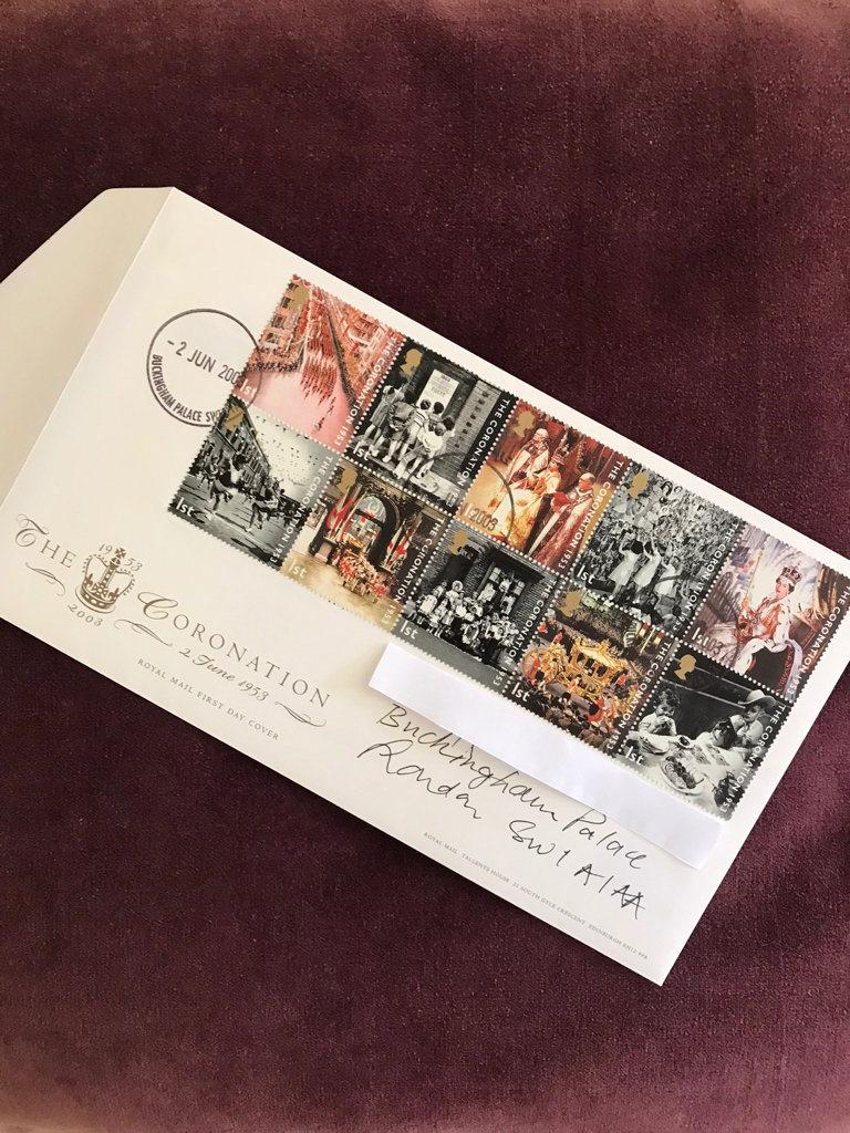 Set 10 Stamps ( FDC ) The Coronation 1953-2003 stamped Buckingham Palace