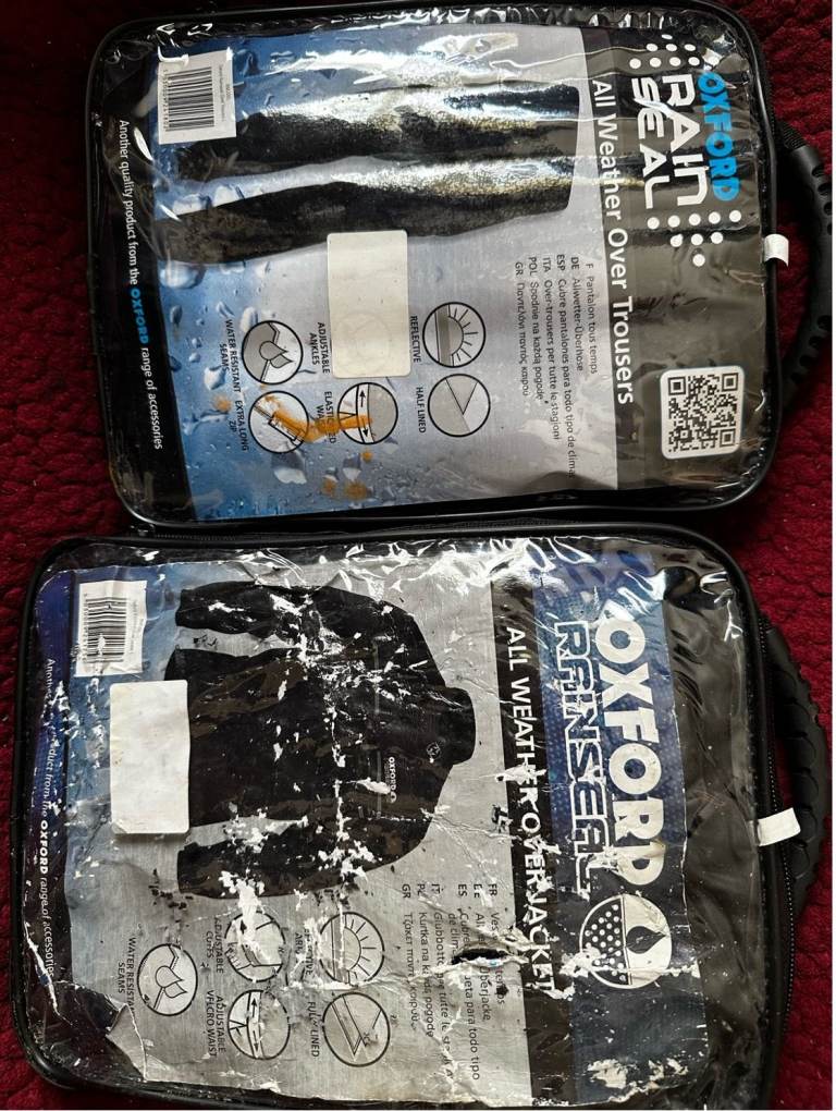 Oxford waterproof over trousers and jacket (Unopened)