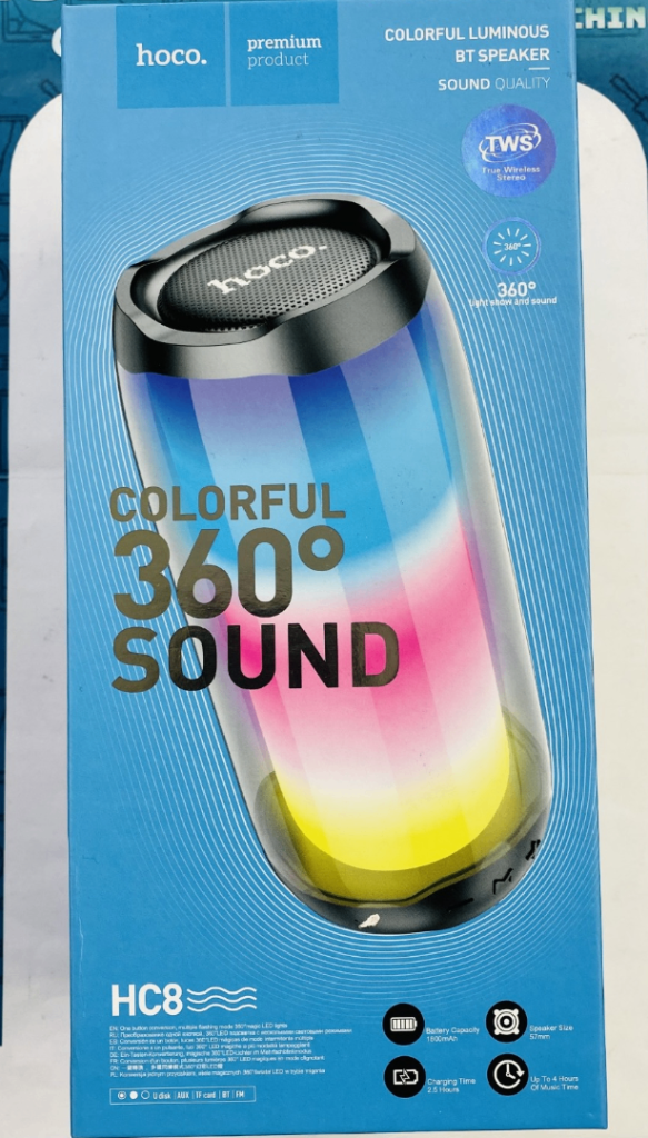 HOCO HC8 Portable Speaker LED Light