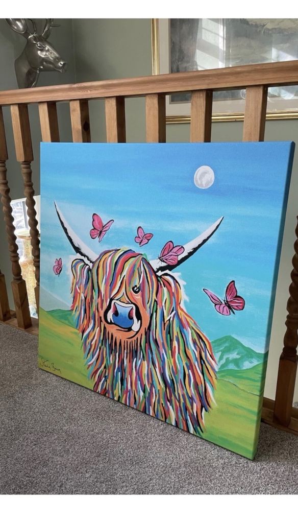 STEVEN BROWN CHLOE MCCOO 30" X 30" CANVAS PRINT GORGEOUS WALL ART