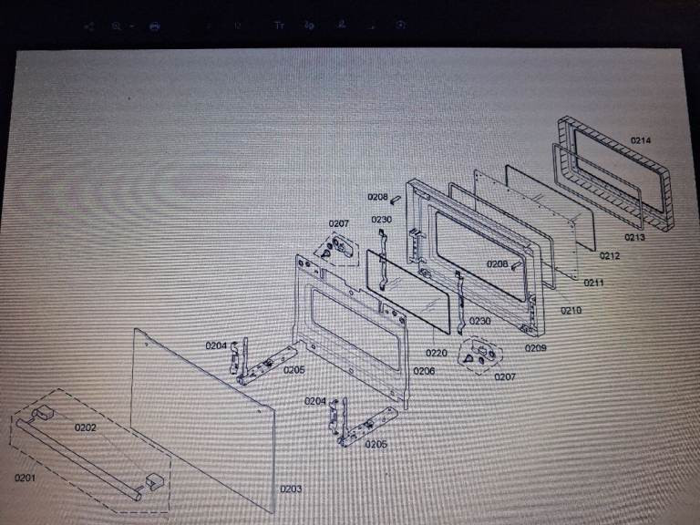 Siemens HB86K570B door 
