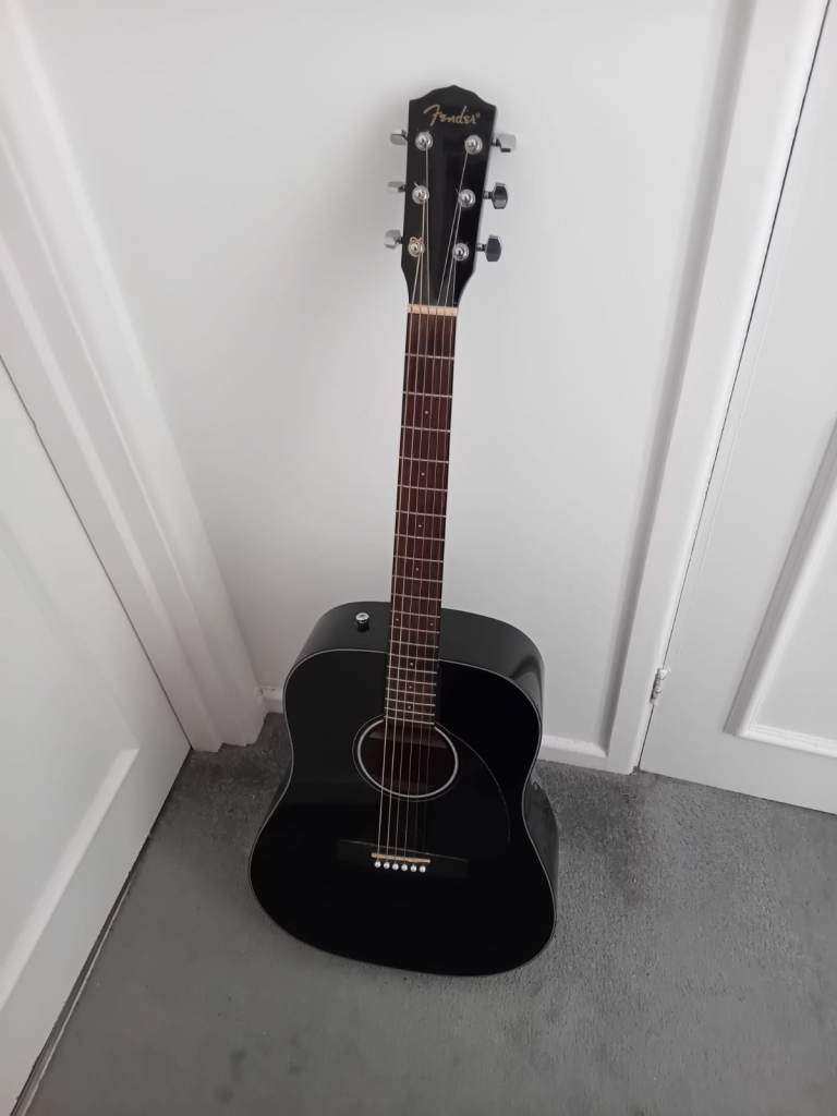 Fender CD-60 Acoustic Guitar, Black