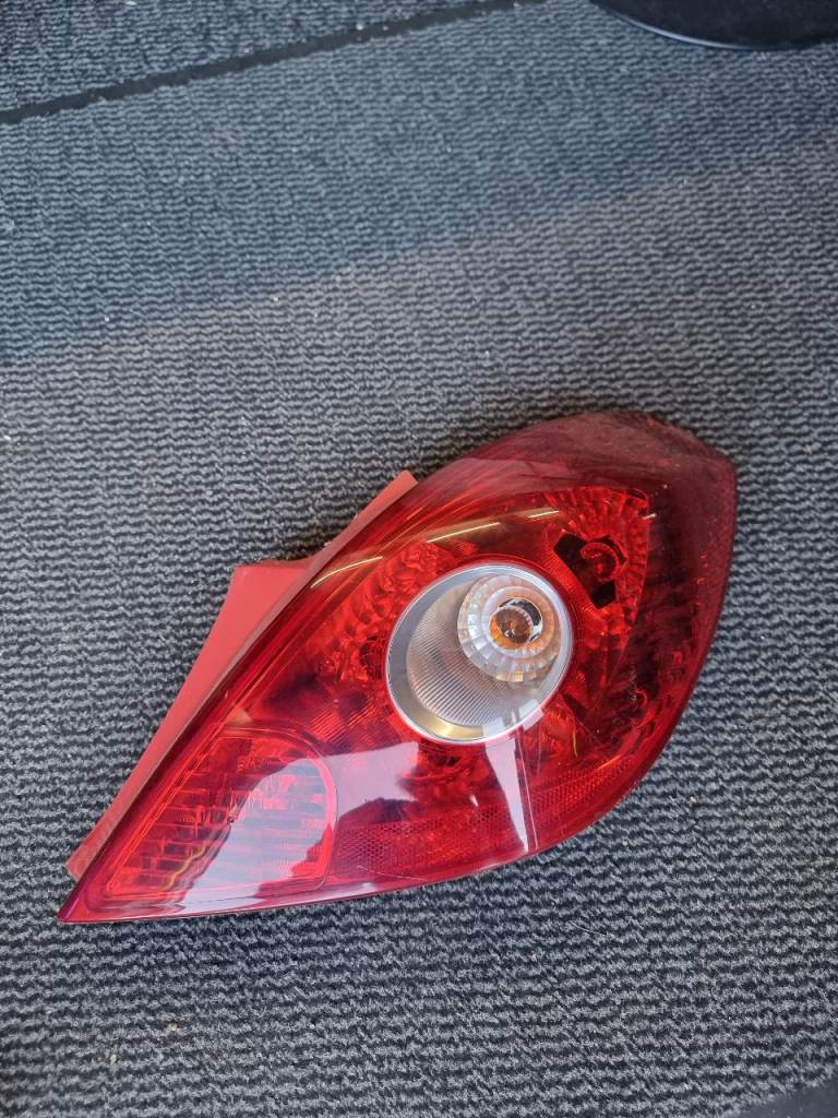 Vauxhall Corsa D Rear Tail light lamp Back Right Driver side OSR