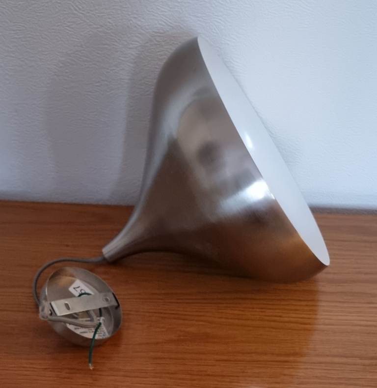 image for Eros Spun Metal Pendant Lamp - Like New 