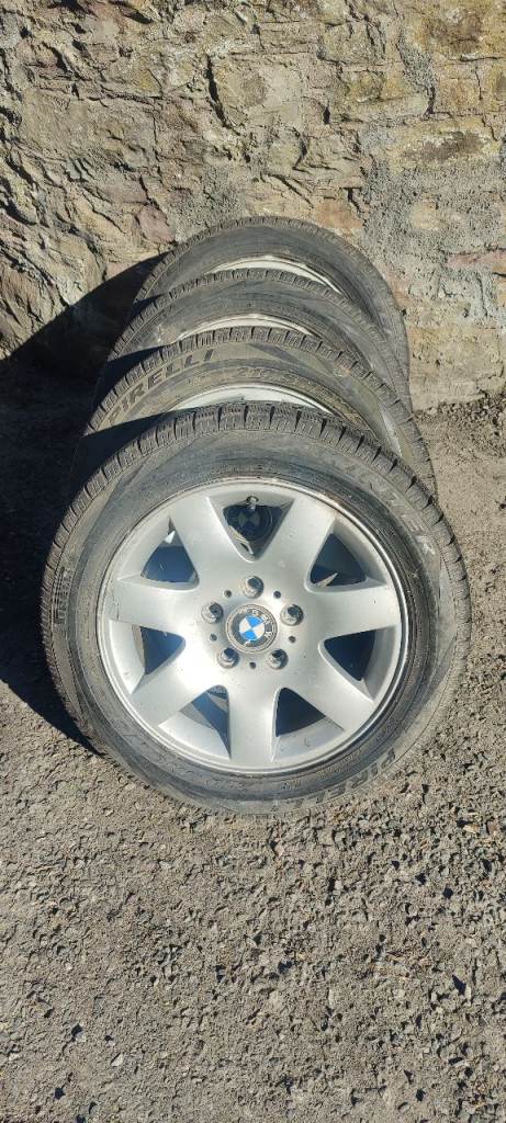 BMW 16inch Alloy Wheels Fitted with as New Pirreli Snow Sport Winter Tyres 205/55/R16