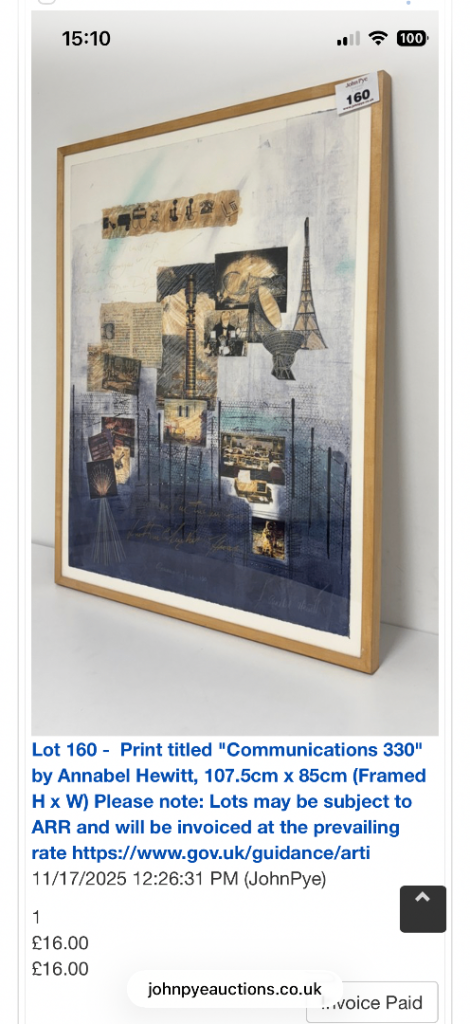 Annabel Hewitt 'Communications 330' Framed Print