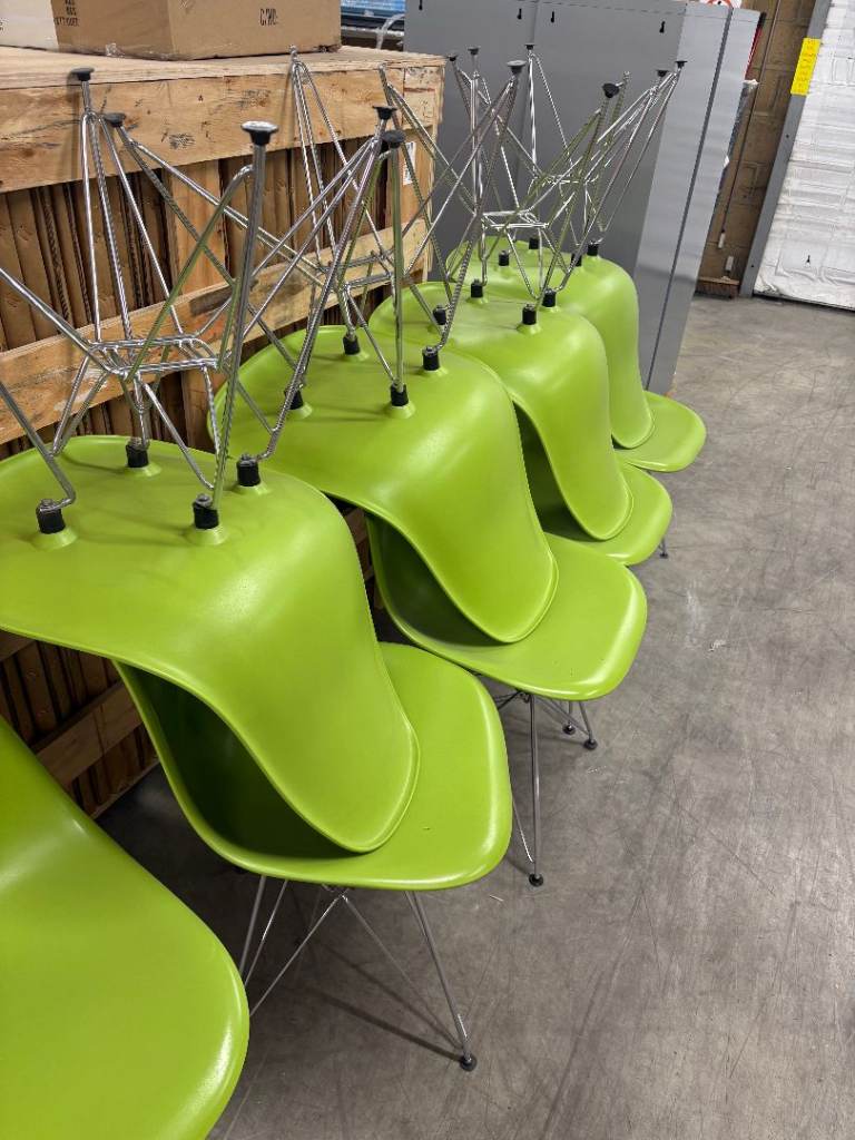 FREE (5 available) Green Dining Chairs