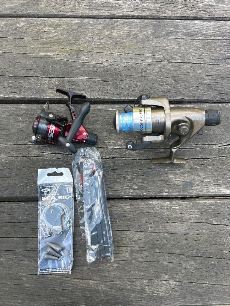 Two Fishing Reels and Tackle – Good Condition