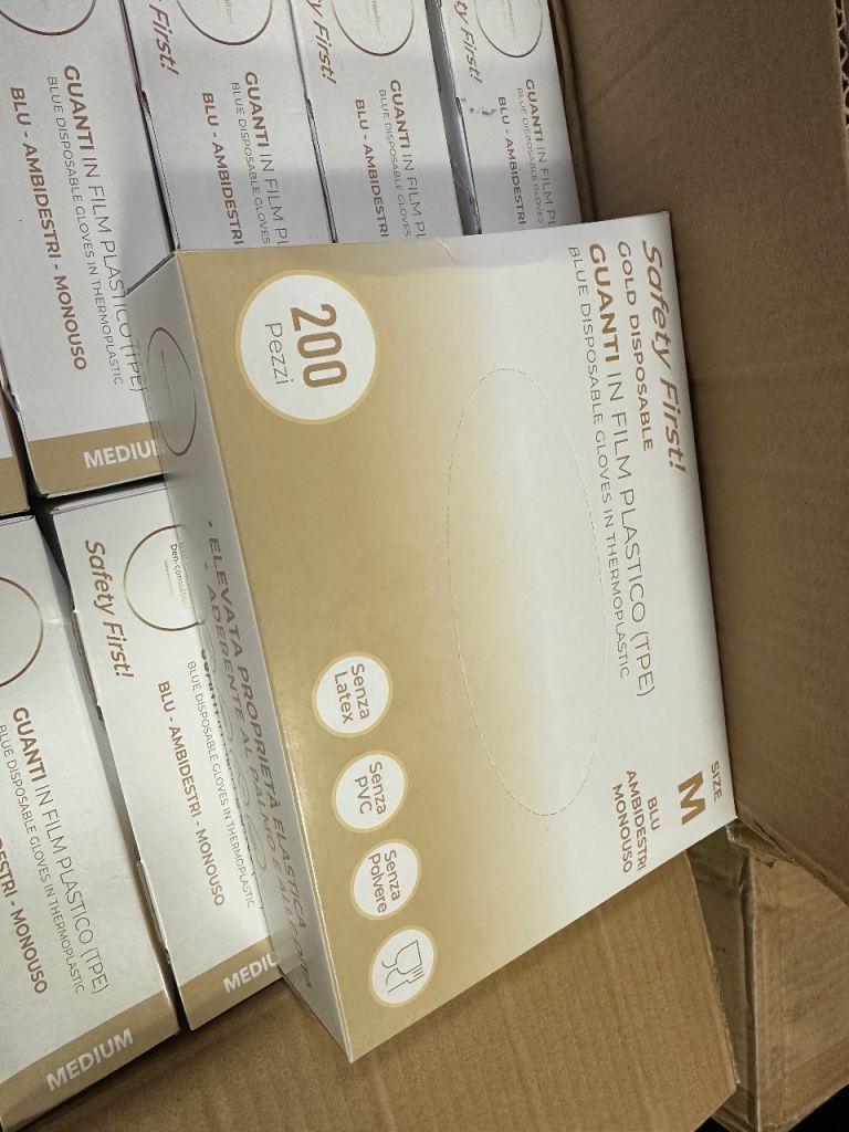 Clearance M  Disposable Gloves joblot Tpe No Powder Latex free 10x boxes of 200