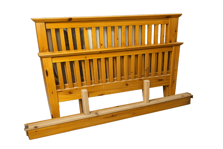 Solid pine double bed 