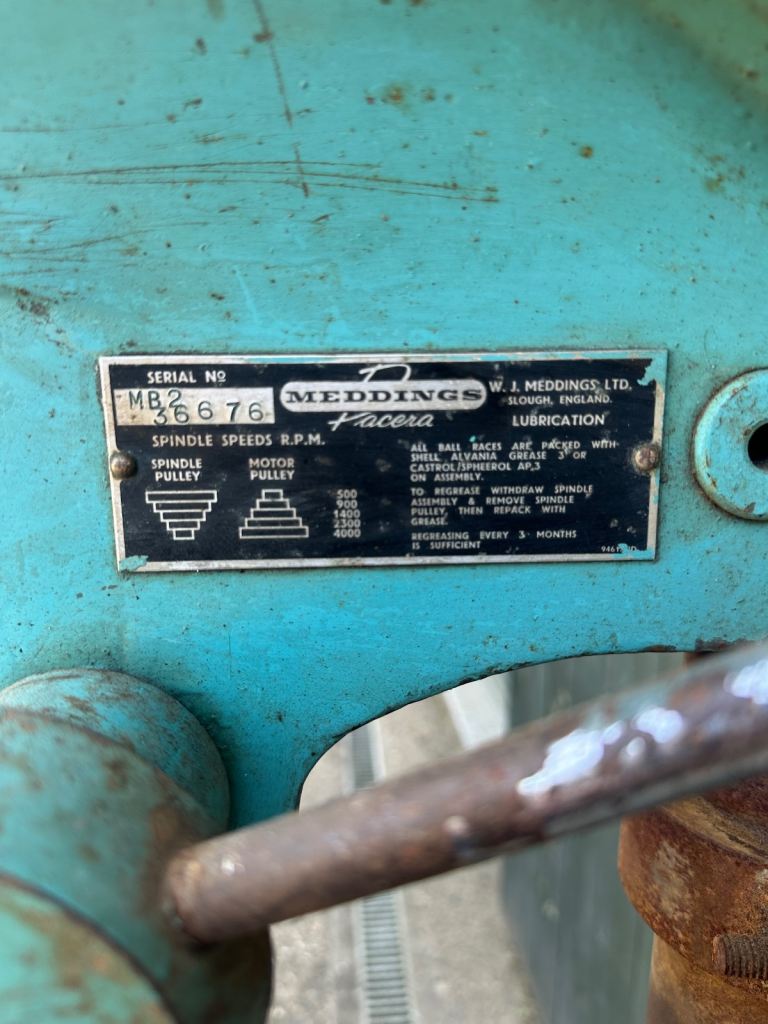 Meddings Pacera Pillar Drill - 3 phase 