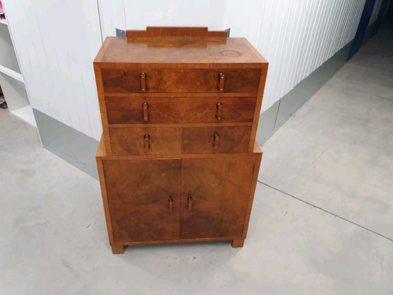 Antique Tall boy late Mid century cupboard