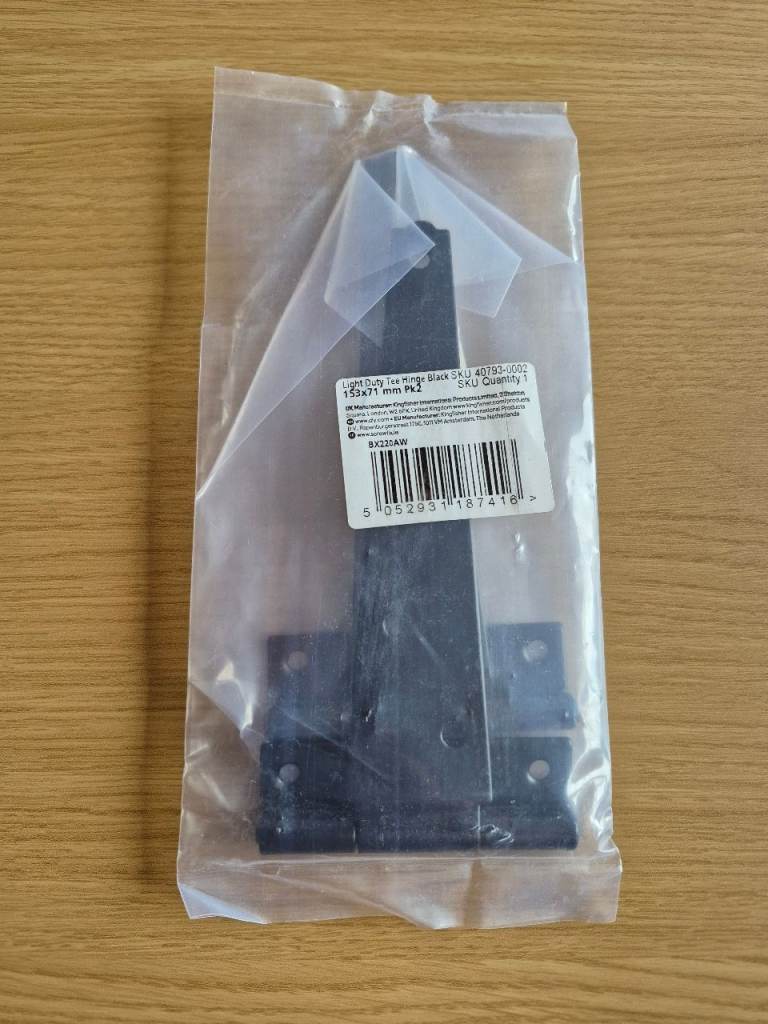 Light Duty Tee Hinge pack of 2 153 x 71mm