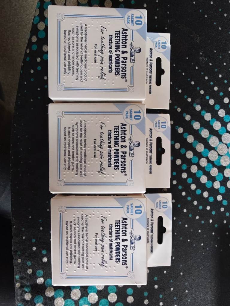 Ashton& Parsons teething granules 5 boxes 50 sachets
