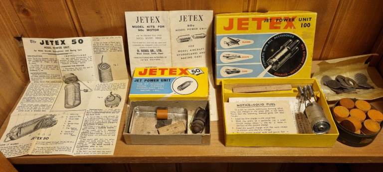 Jetex motors for model aircraft, boats & cars