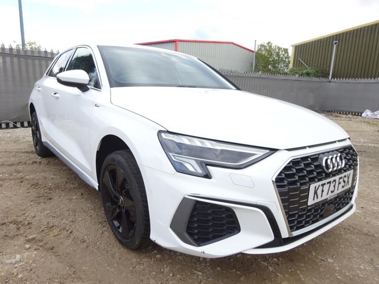 2024 73 REG AUDI A3 S LINE 40 TFSI E HYBRID AUTO DAMAGED REPAIRABLE SALVAGE