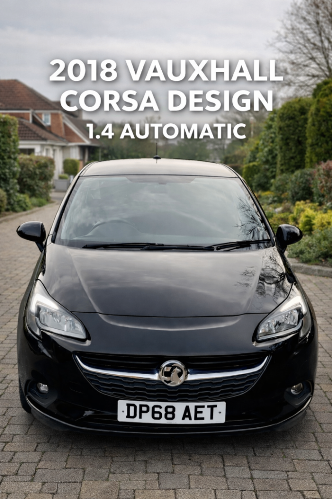 2018 Vauxhall Corsa Design Automatic 1.4 Petrol - MOT February 2027 
