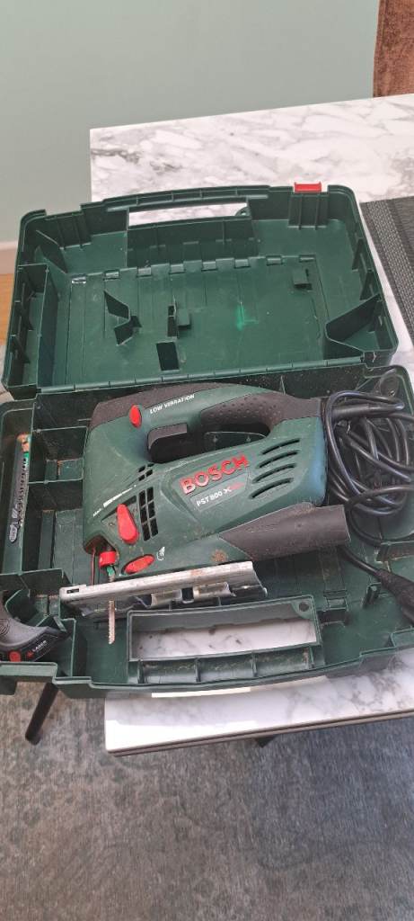 Bosch PST 800 PEL Jigsaw in Green Case – Good Condition