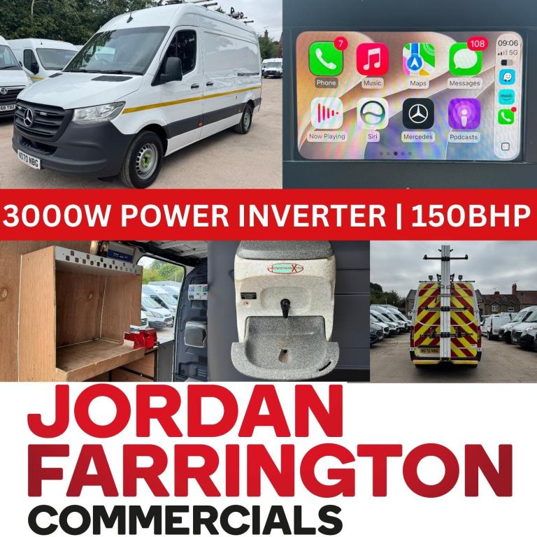 2021 MERCEDES-BENZ SPRINTER MWB 315 UTILITY SPEC RWD WORKSHOP VAN WITH POWER