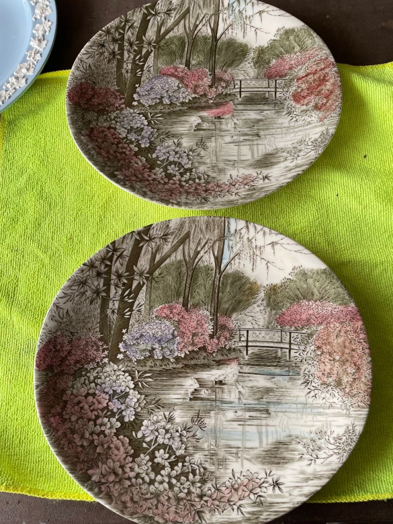 Vintage Johnson Bros English Gardens Plates – Good Condition