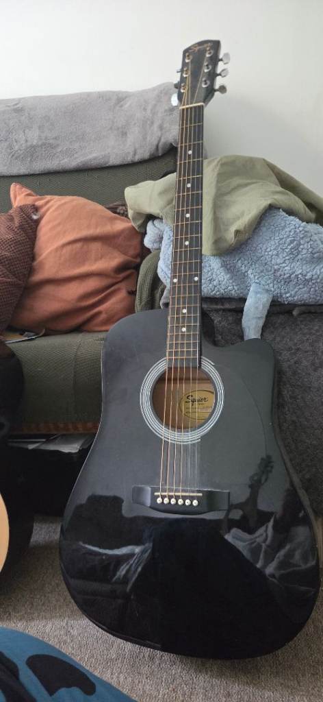 Squier SA-105CE Electro-Acoustic Guitar – Black
