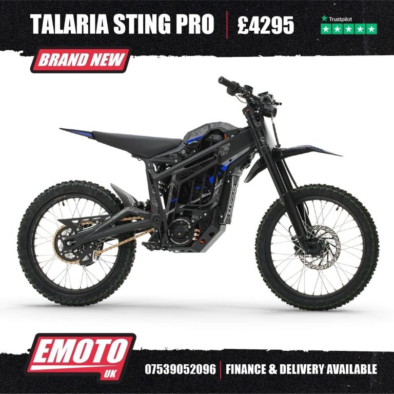 NEW TALARIA STING PRO MX5 72V 2026 Electric Bike @EmotoUK - Finance Available