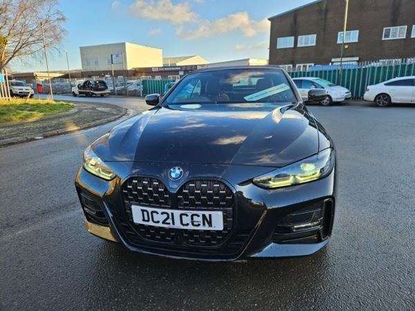 2021 21 BMW 4 Series 420i Convertible M Sport Auto Damaged Repairable Salvage