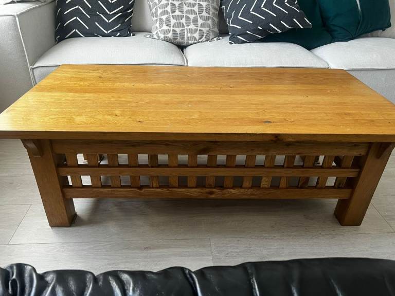 Solid wood coffee table 