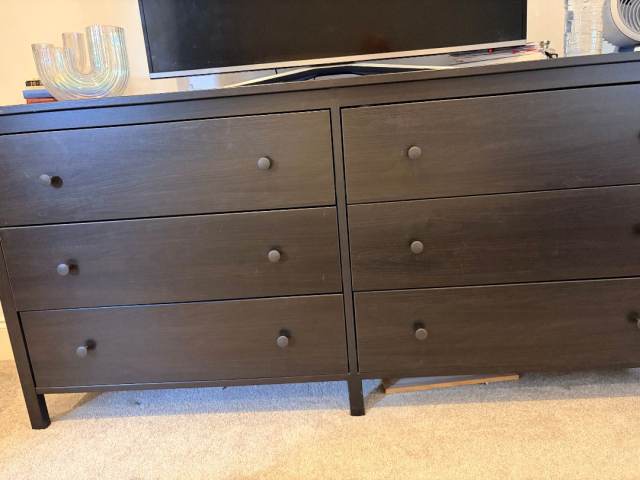 koppang 6 drawer dresser black brown IKEA KOPPANG 6 Drawer Chest - Black Brown | in Billericay, Essex