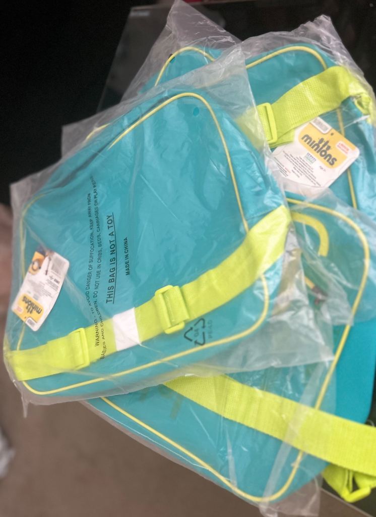 4 x Brand New Minions Kids Shoulder Bags – Sealed – £10