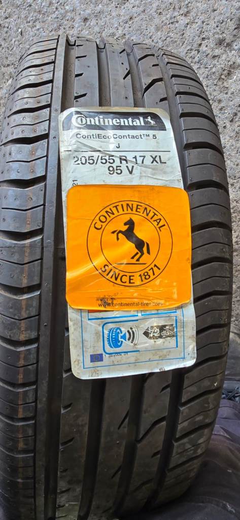 205/55/17 continental New with stickers on 