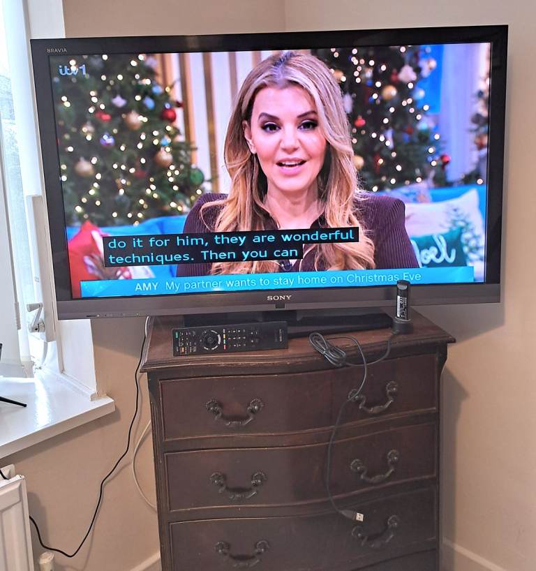 image for Sony Bravia TV with remote and USB wirleless LAN adapter