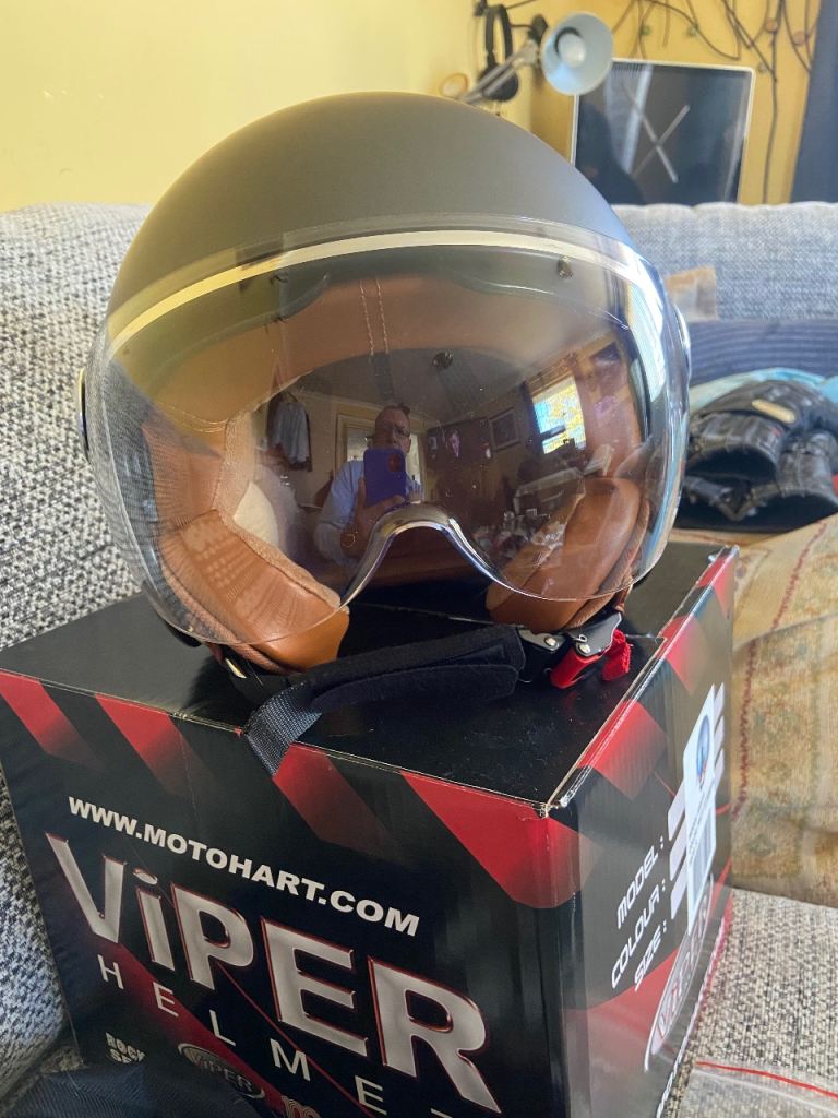 Viper Moto Hart Helmet – New, Matt Grey