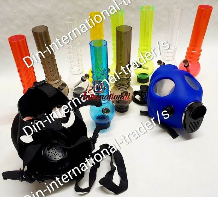 Blue Mask Bong Gas Water Pipe Mask