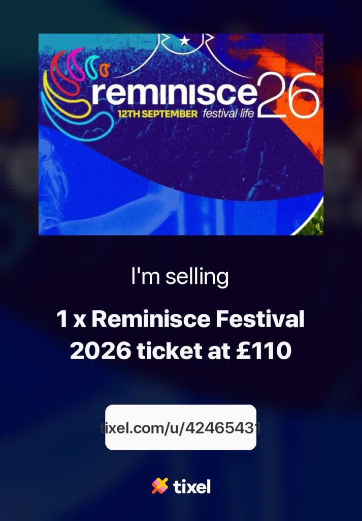 Reminisce standard ticket