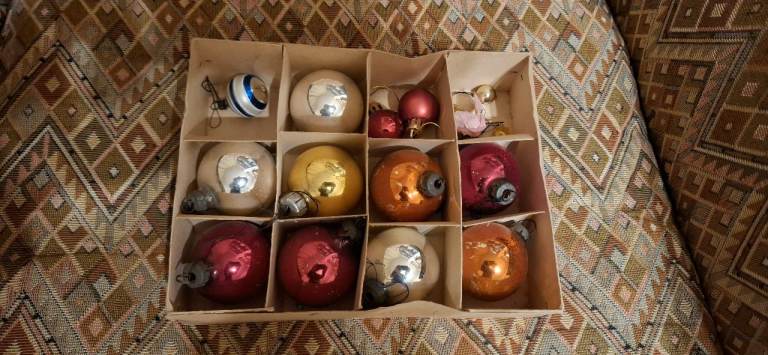 Christmas Baubles (old glass baubles)