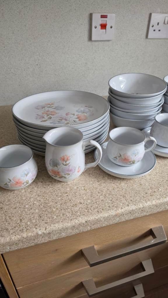 Lovely Floral Dinnerware Set – Plates, Bowls, Cups, Mugs, Jug & Storage Jars