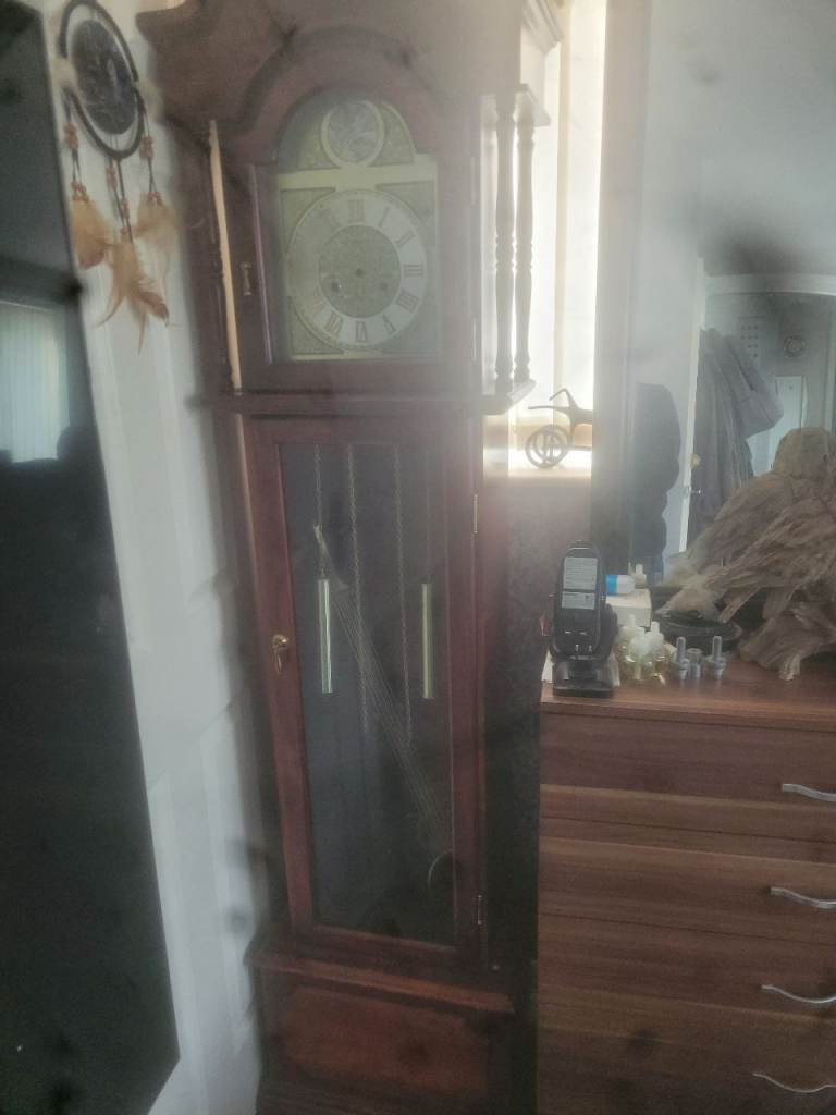 Grandfather clock.