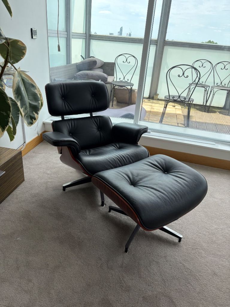 Genuine leather, Eames lounge chair replica