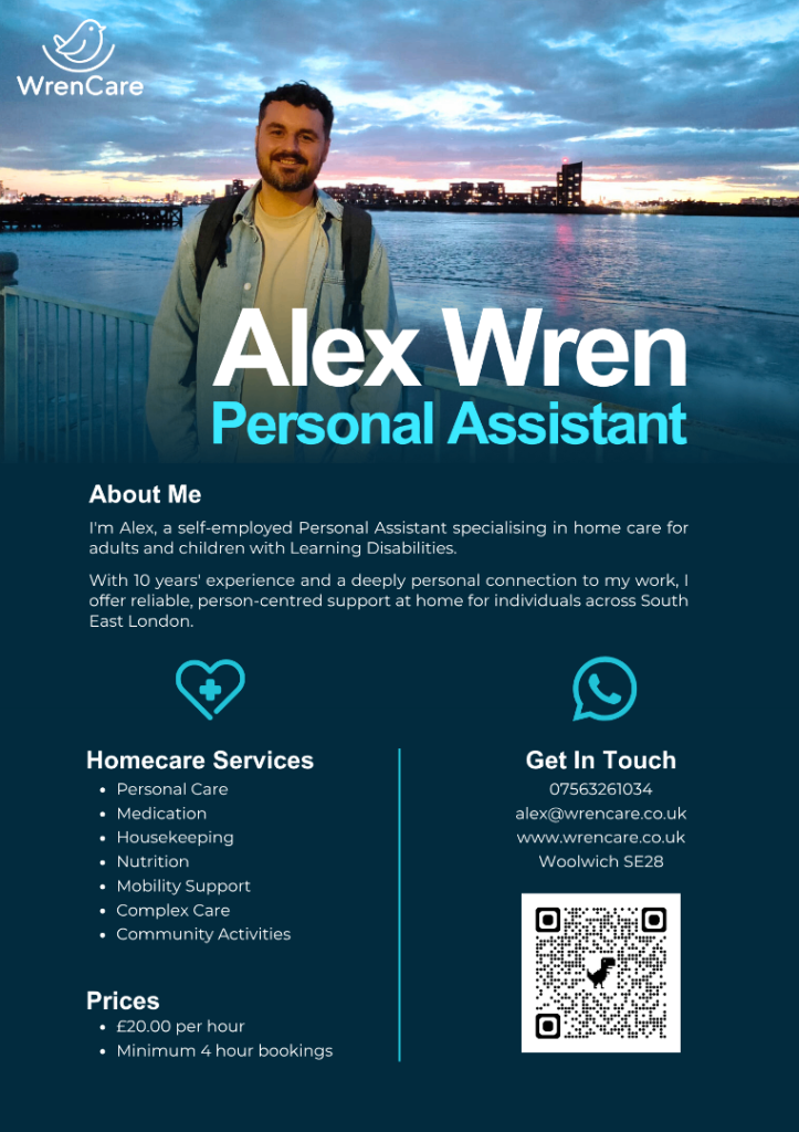 Personal Assistant - Carer - Support Worker - Specialist Learning Disabilities Home Care