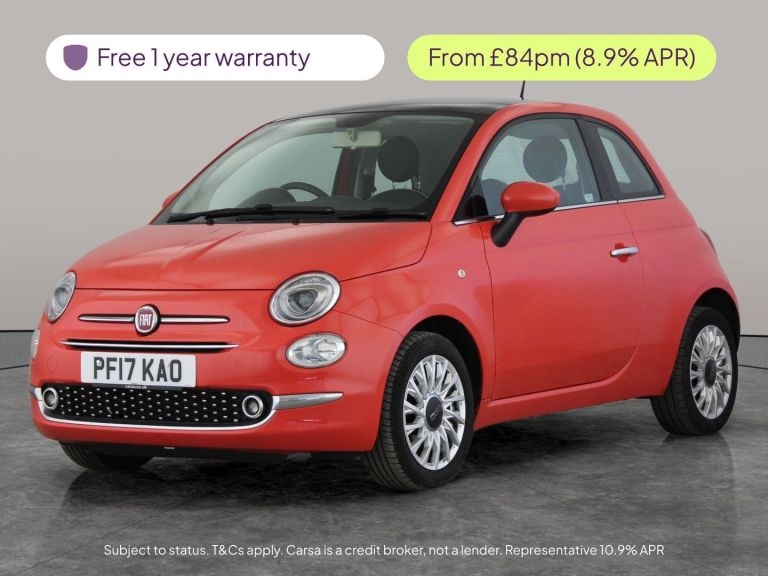2017 Fiat 500 1.2 Lounge 3dr HATCHBACK PETROL Manual