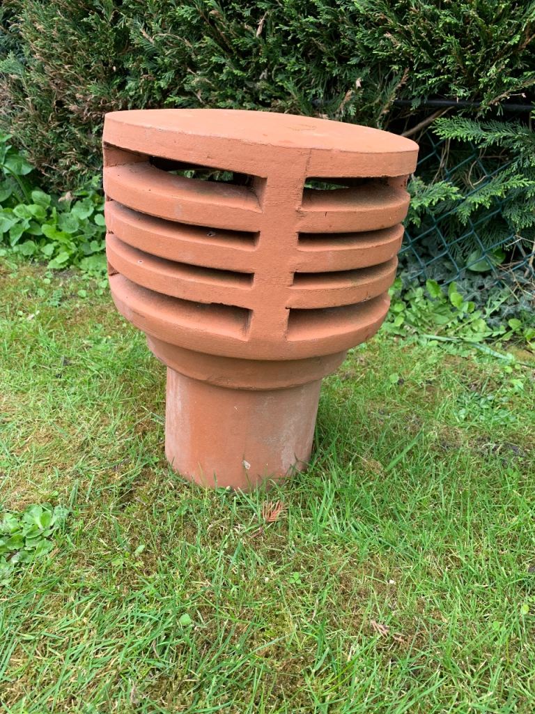 Redbank Clay Chimney Cowl Large 400mm Gas Vent As New I Can Deliver